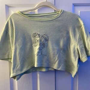 hand embroidered crop top. Kim rodgers size XL. fits more like a large.